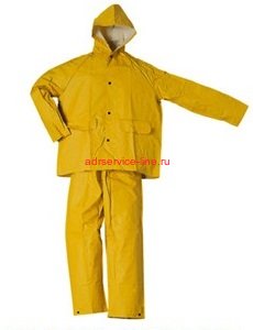Костюм (куртка +штаны) водонепроницаемый, желтый.