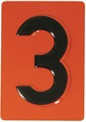 Рельефная цифра "3"
