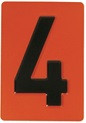Рельефная цифра "4"
