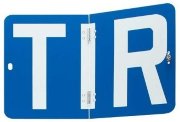 Табличка "TIR", сгибаемая по вертикали